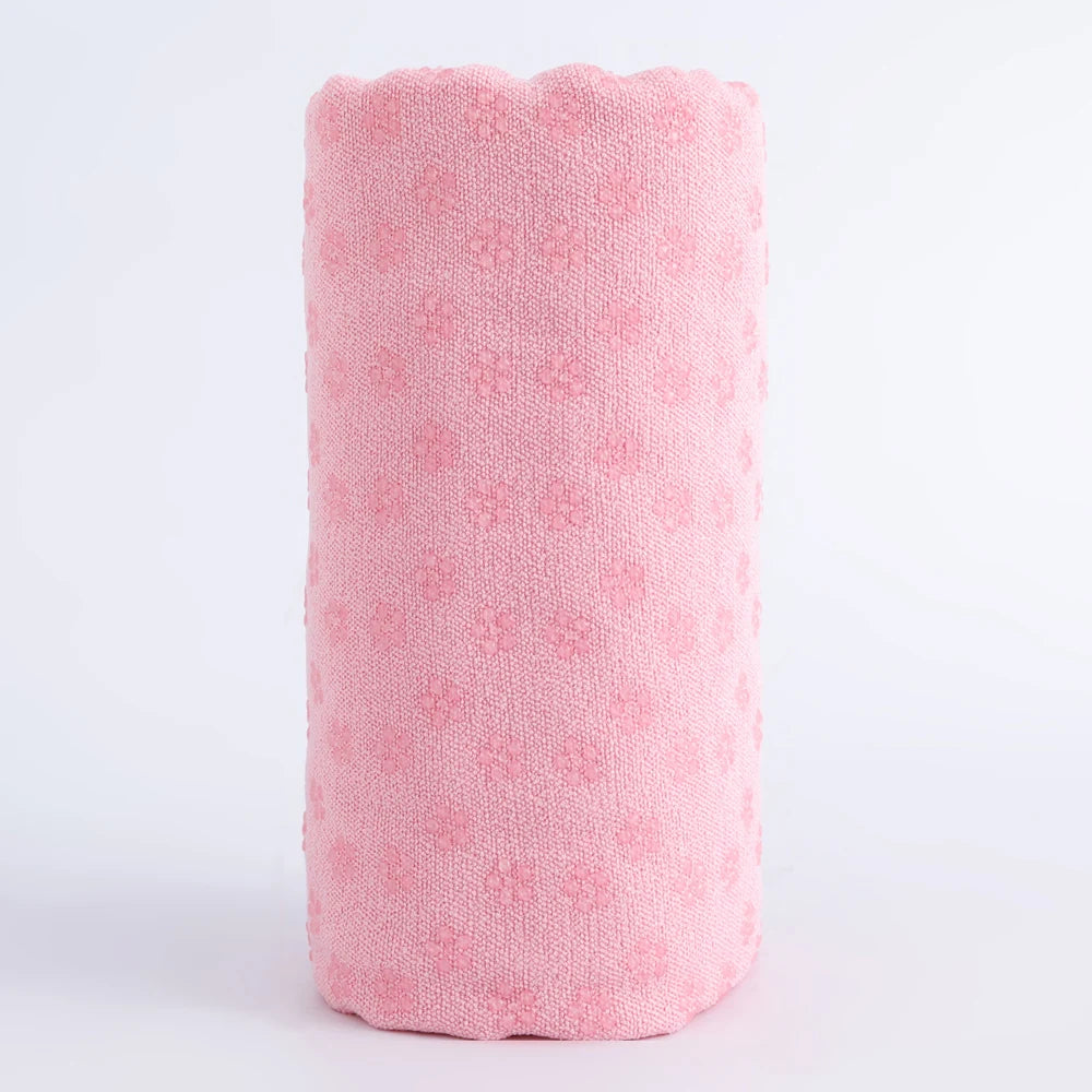 Hot Yoga Handdoek met Anti-Slip Grip - Roze