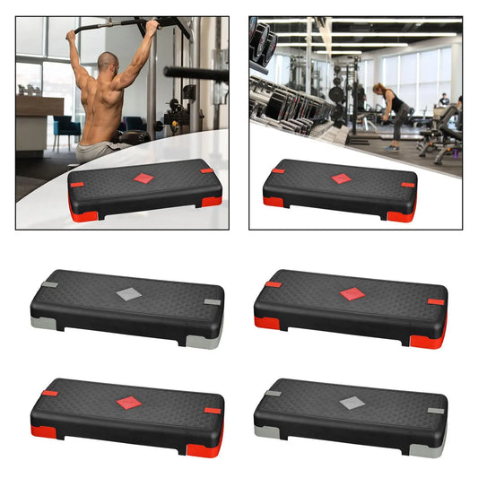 Aerobic Stepper Adjustable Bench Lightweight Indoor Outdoor Home Gym Yoga Load Bearing Exercise Step Platform Stable Portable