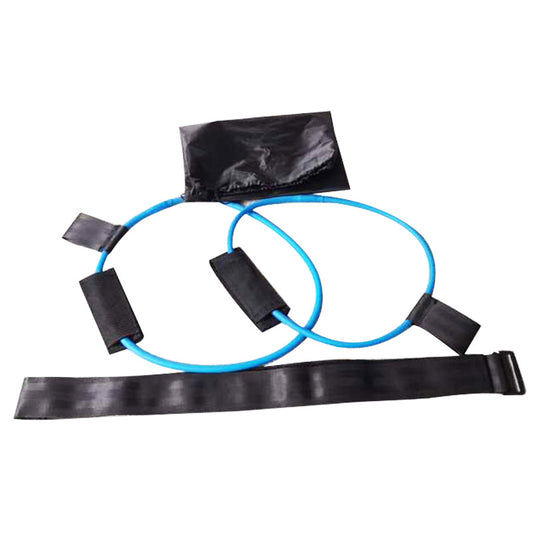 Yoga Weerstandsband met Voetpedalen – Full Body Fitness voor Thuis - Blauw 25 lbs