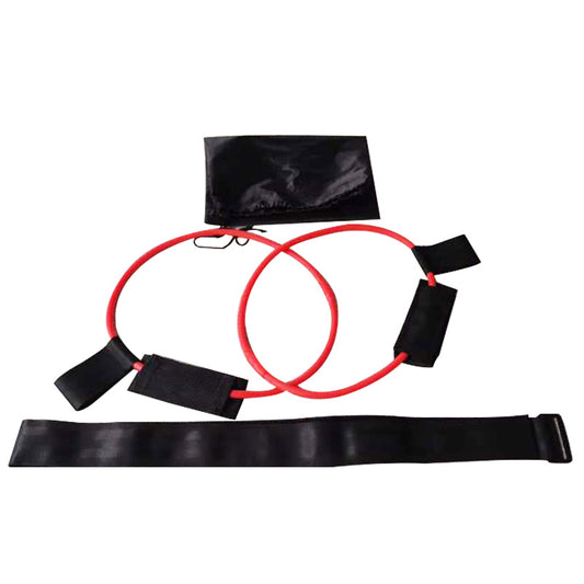 Yoga Weerstandsband met Voetpedalen – Full Body Fitness voor Thuis - Rood 20 lbs